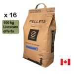 Palette de 16 sacs de pellets (160 kg) - Érable du Canada