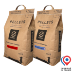 Pack découverte 2 sacs pellets de 10 kg : Chêne + Érable à sucre